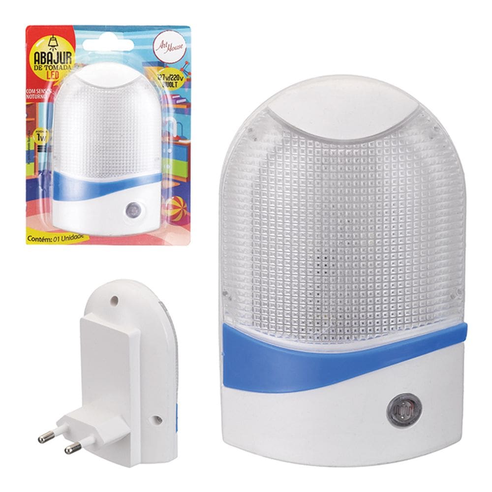 Abajur Infantil de Tomada Led com Sensor Noturno Bivolt