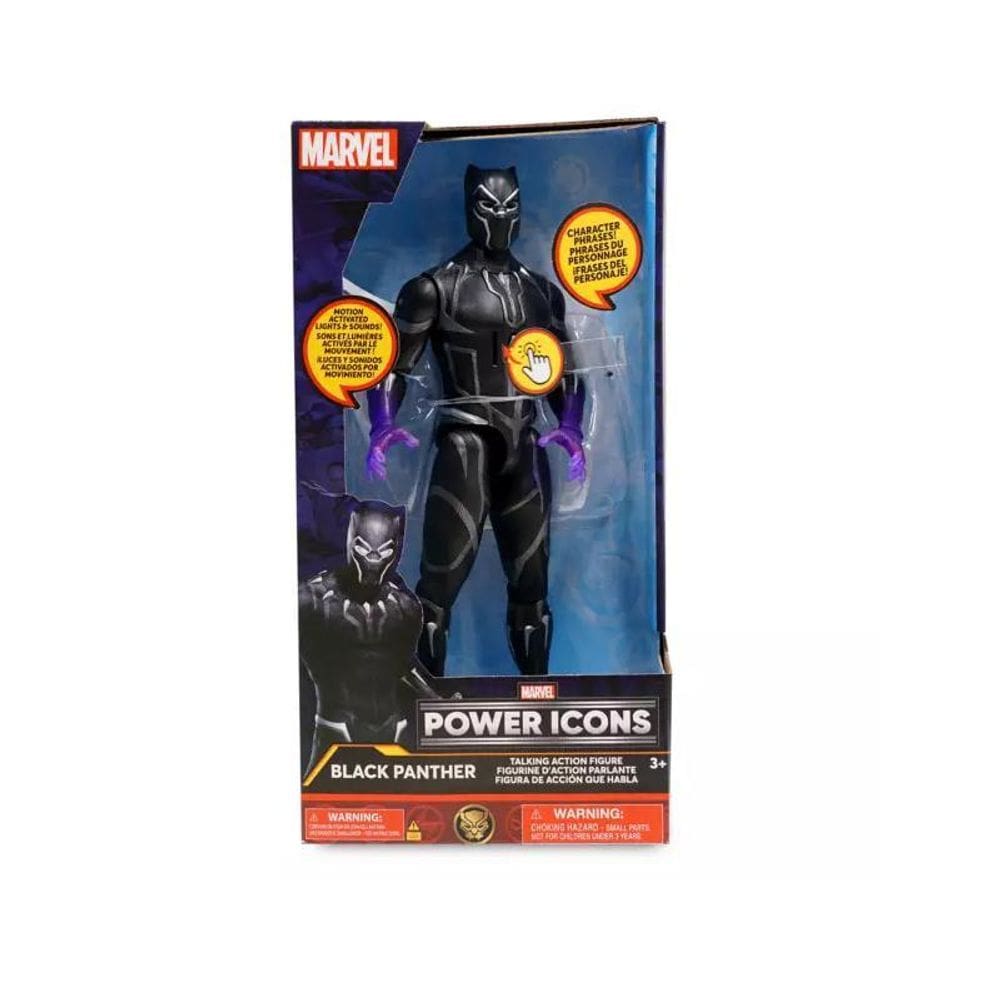 Boneco Pantera Negra Com Sons 25Cm