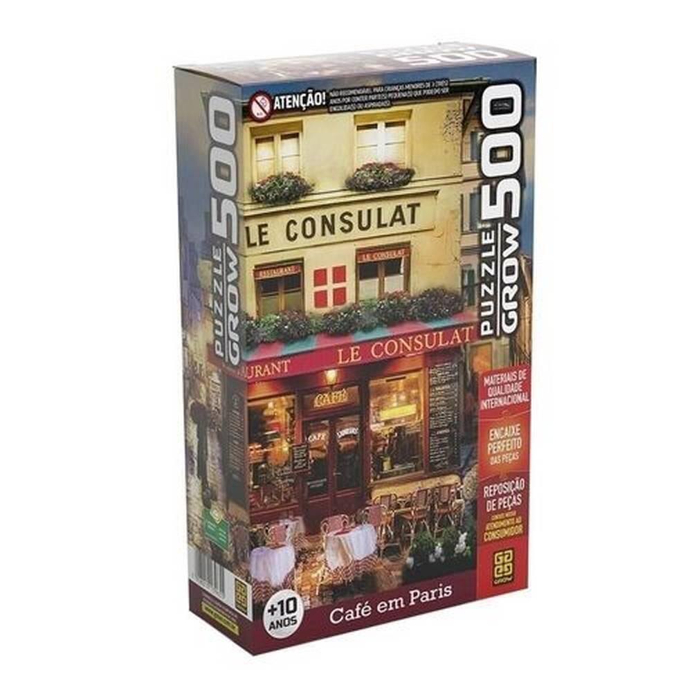 Jogo Quebra-Cabeca Cafe Em Paris 500 Pecas 3965 - Grow