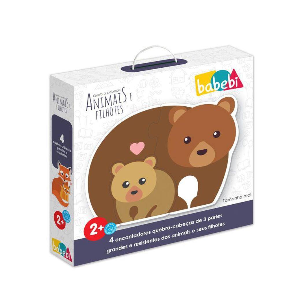 Quebra-Cabeça Baby Animais E Filhotes Da Babebi 6021 Babebi