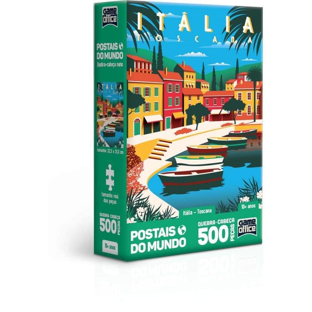 Quebra-Cabeça Toyster Postais Mundo Itália Toscana 500 Peças