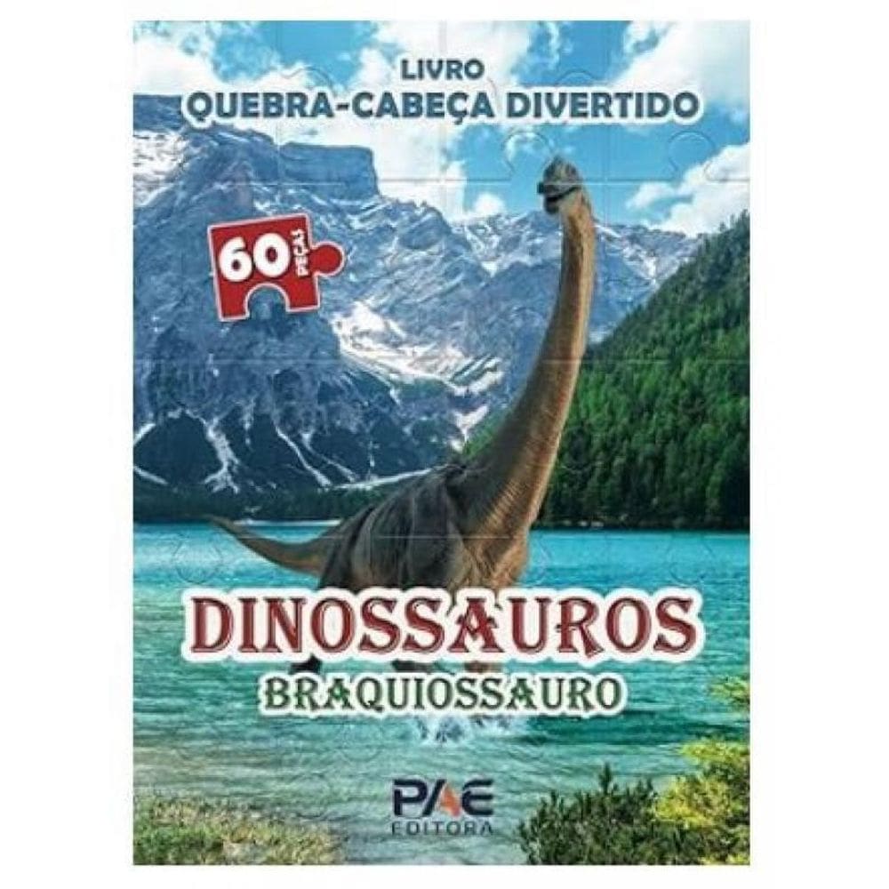 Quebra Cabeça Divertido Dinossauros Branquiossauro