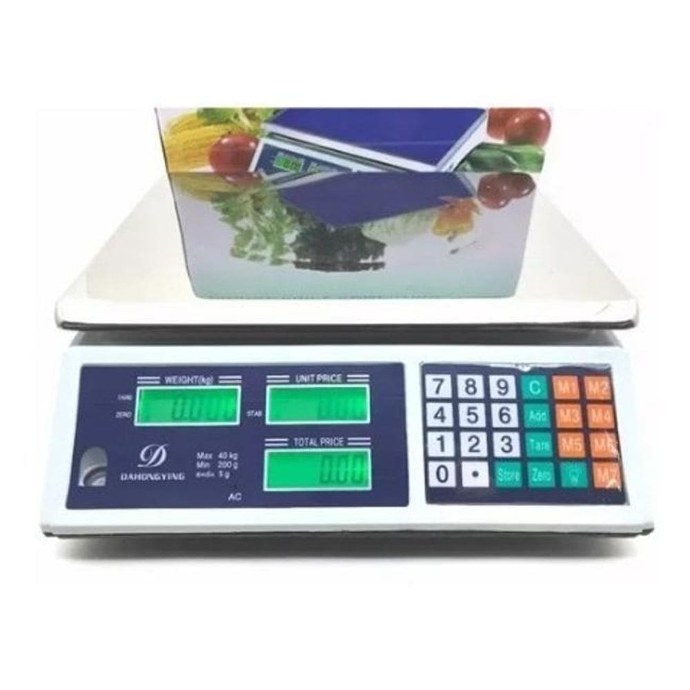 Balança 40Kg Eletrônica Bivolt Alta Precisão - Branco