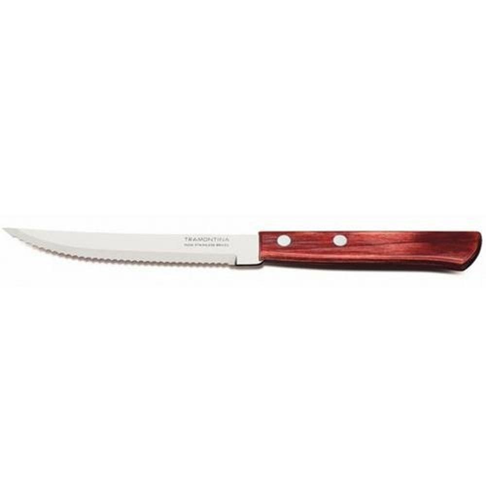 Faca Churrasco Tramontina Polywood Vermelha 5\"