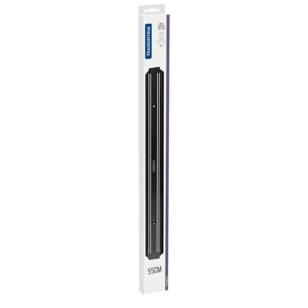 Barra Magnética Para Facas Tramontina Plenus Em Polipropileno E Aço Inox 55 Cm