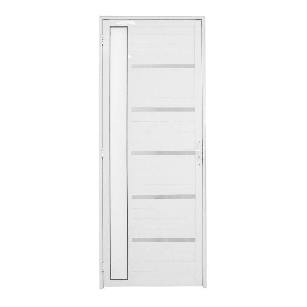 Porta Lambril Solara Com Visor 90 X 2.10 Bramca Lado Direito - Hale