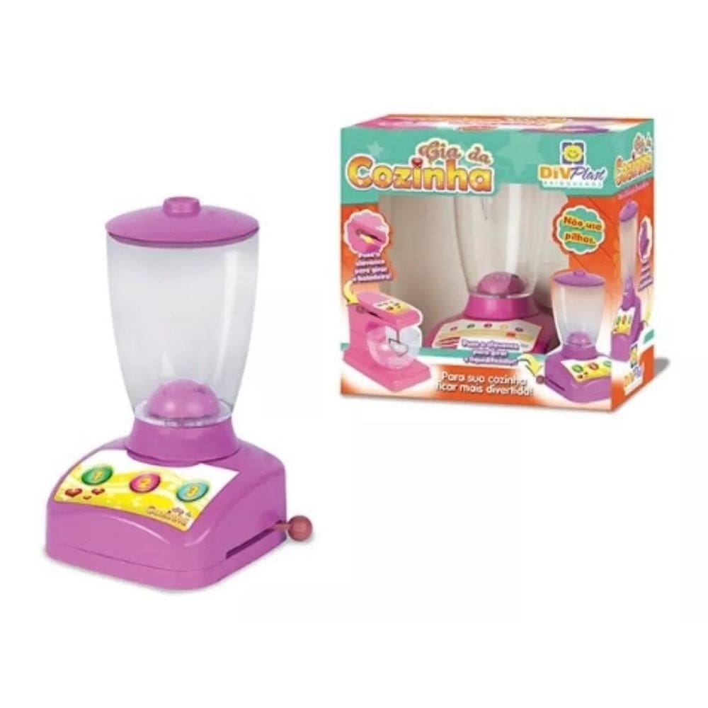 Liquidificador de Brinquedo Roxo Divplast 17cm x 17,5cm