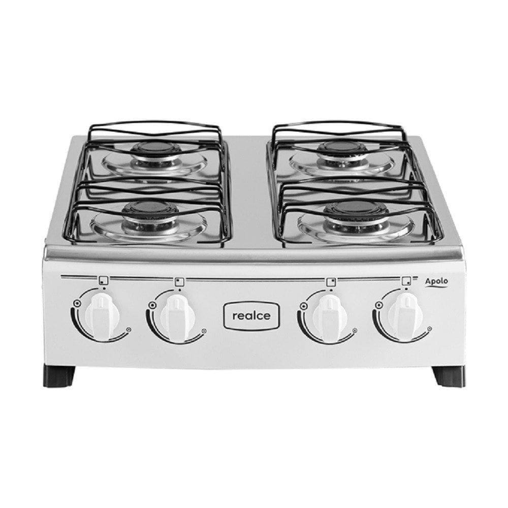 Fogão De Mesa Realce Apolo 4 Bocas Acendimento Manual