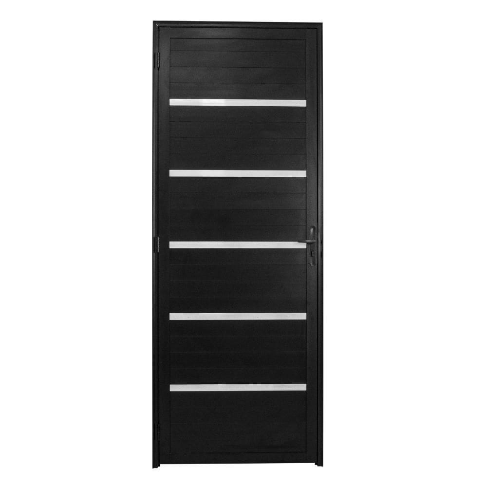 Porta Lambril Solara 1,00 X 2,10 Preta Lado Direito - Hale