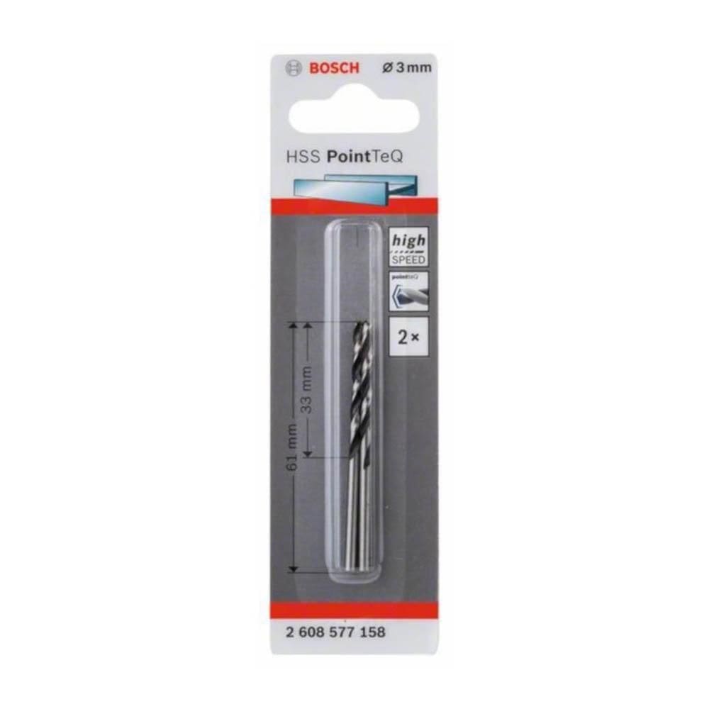 Broca Hss Pointteq 3.0Mm 2Peças