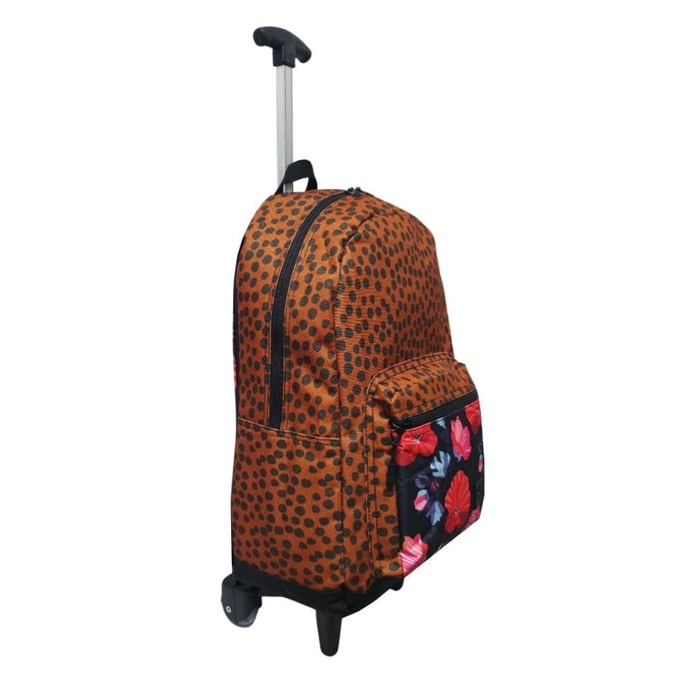 Mochila Bolsa Universitária Feminina Moderna Rodinhas