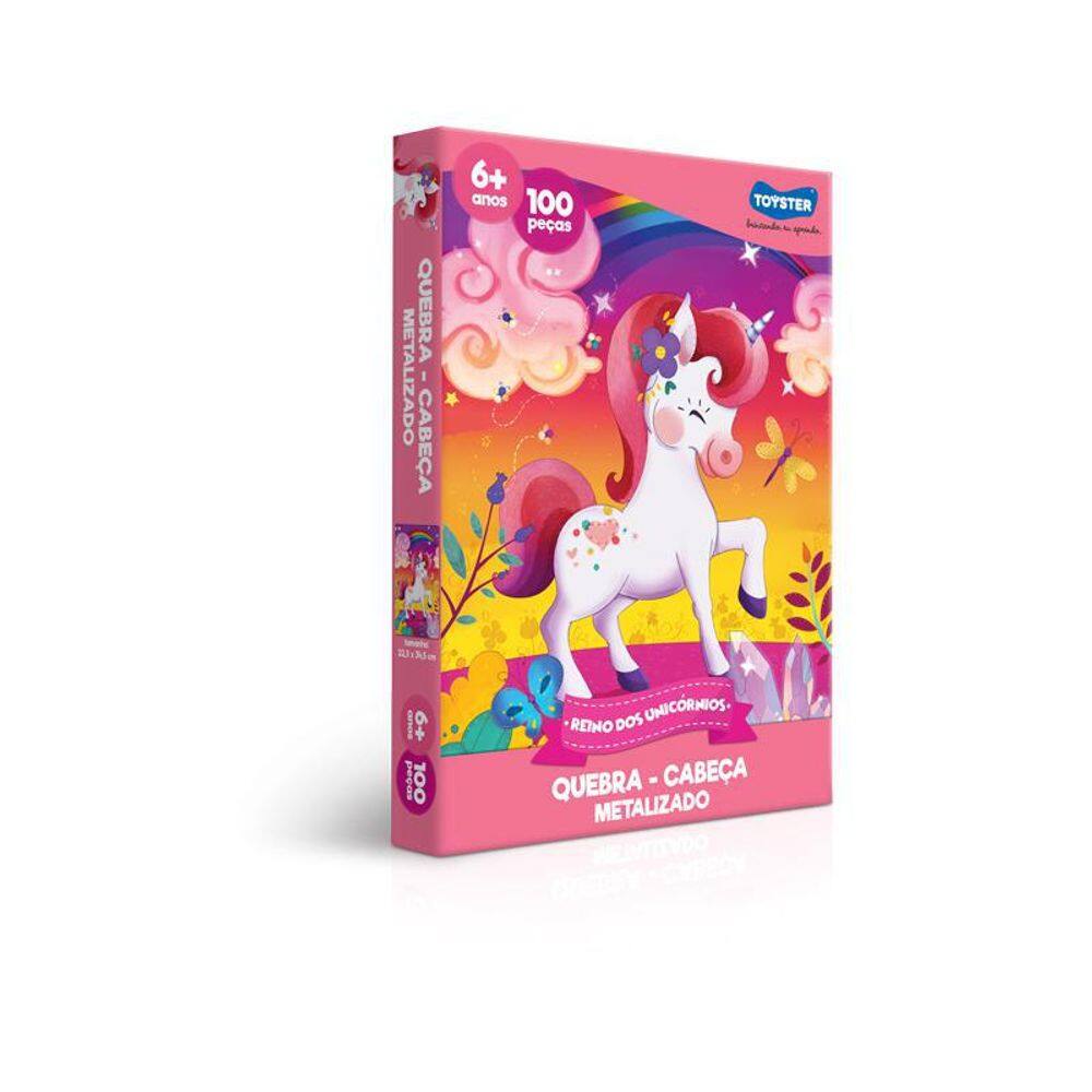 Quebra-Cabeça 100 Peças Reino Dos Unicórnios 2573 Toyster