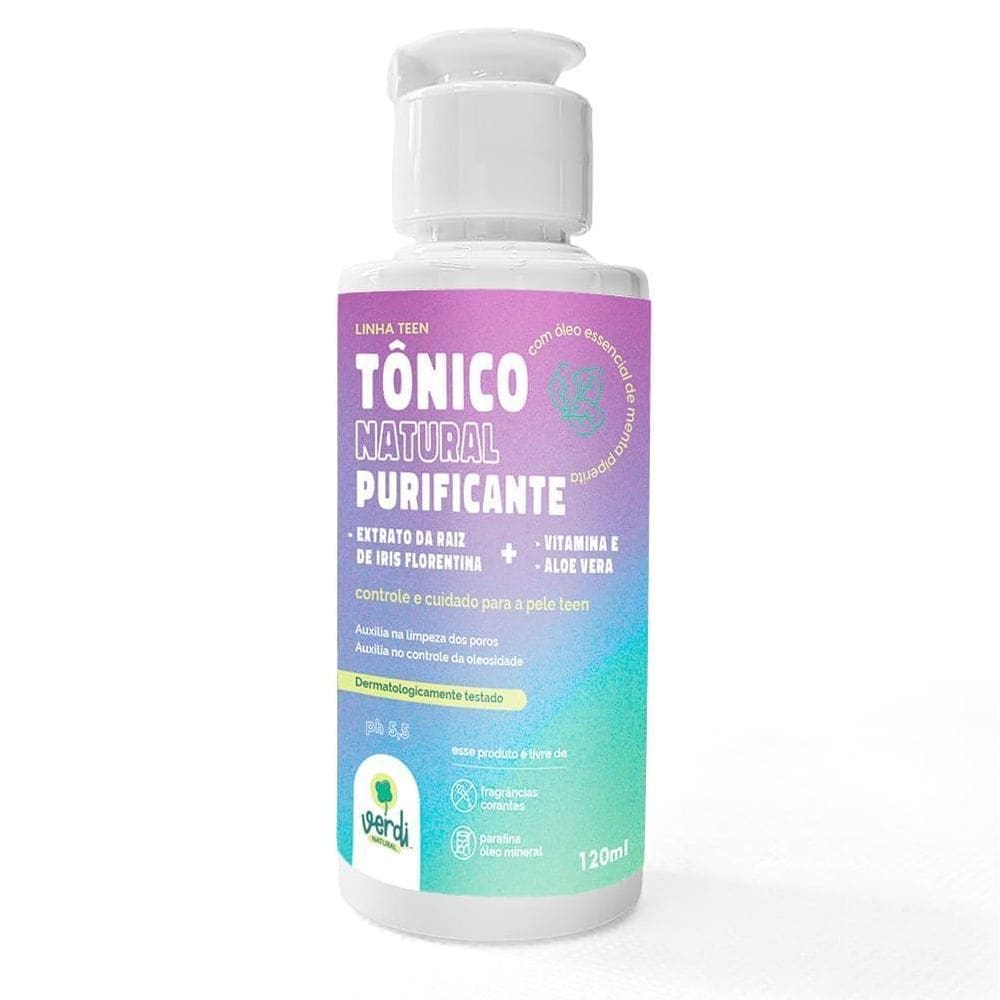 Tônico Facial Vegano Purificante Pele Acne Verdi Natural