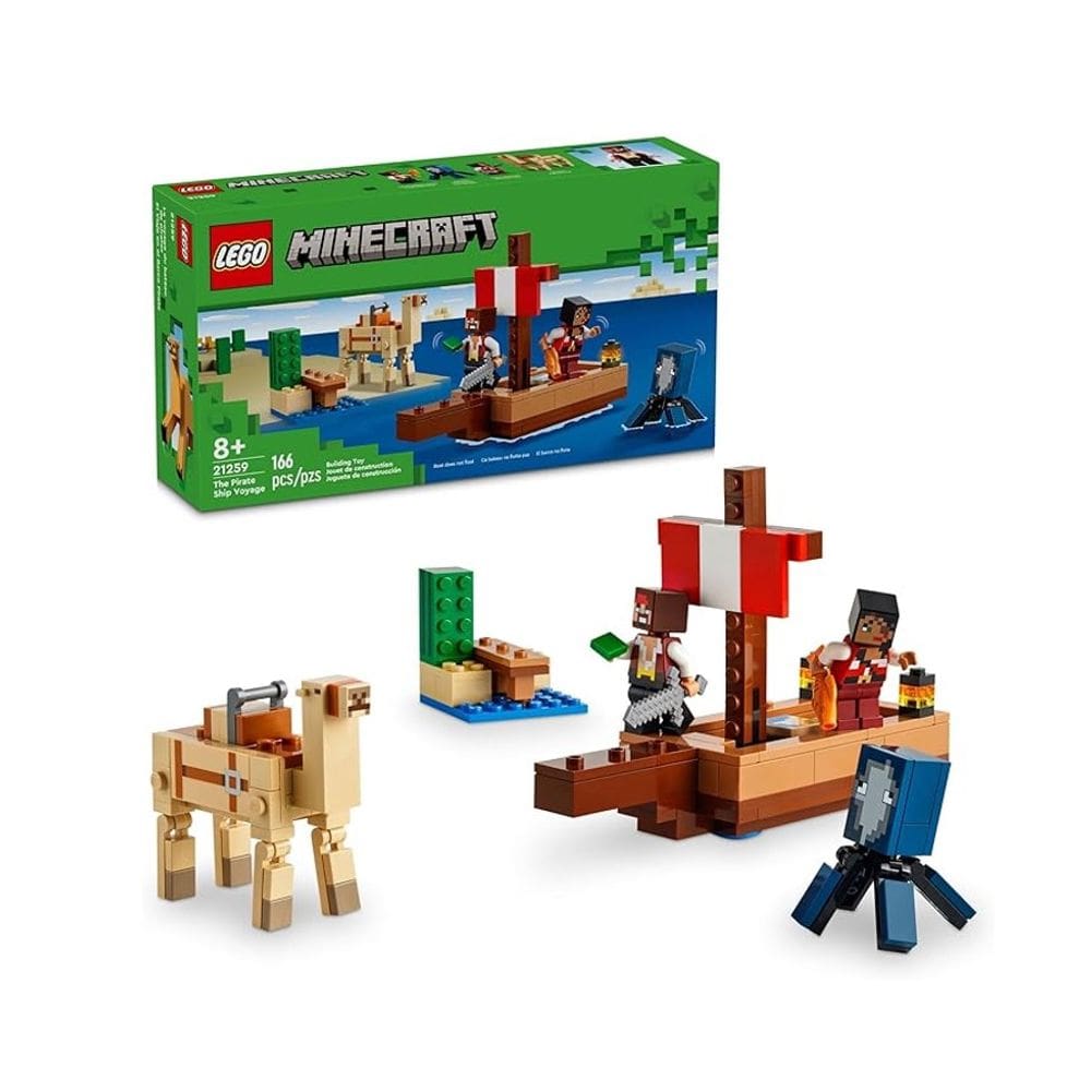 Lego Minecraft A Viagem do Navio Pirata - 21259
