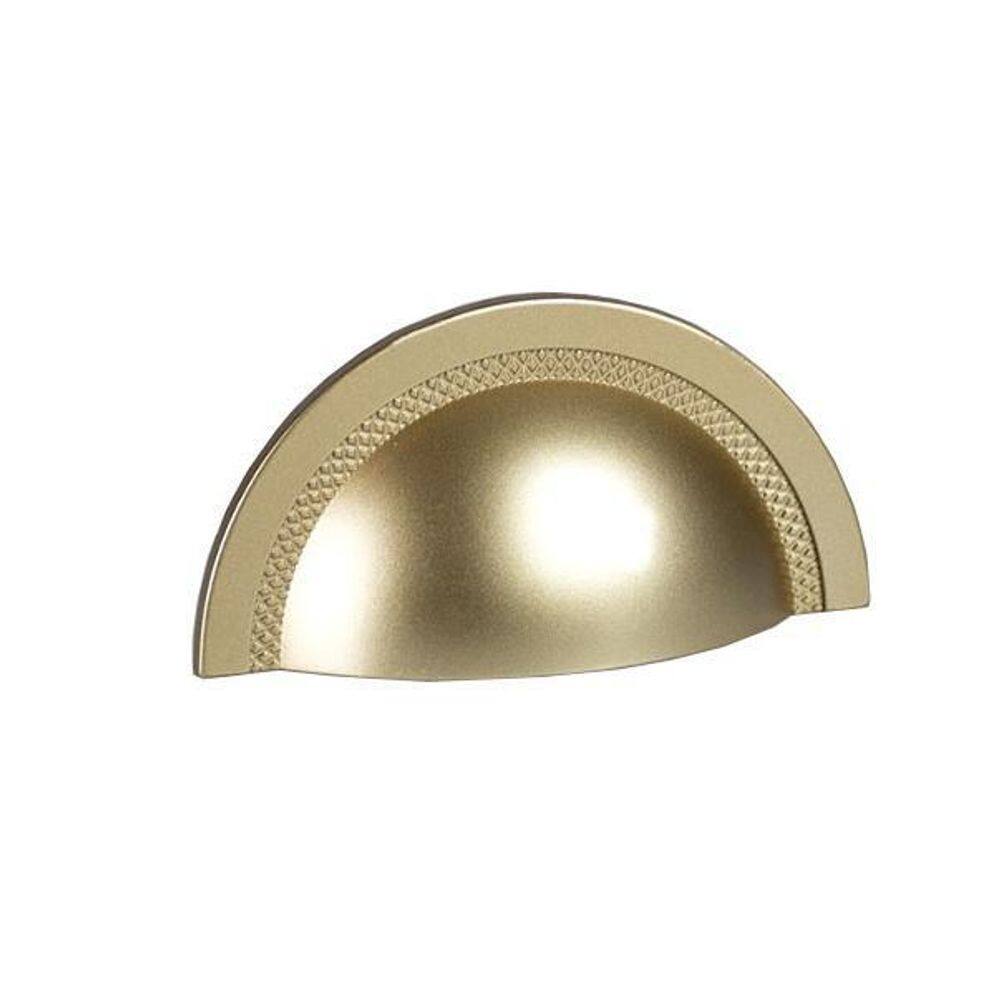 Puxador De Gaveta Concha Zen Shell - Dourado Fosco - 48Mm