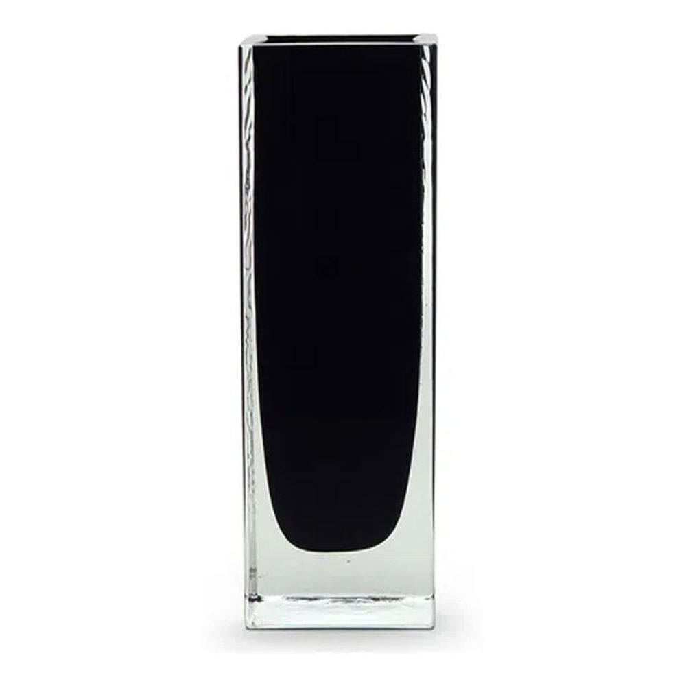Vaso Decorativo Presidente Cristal Murano Preto