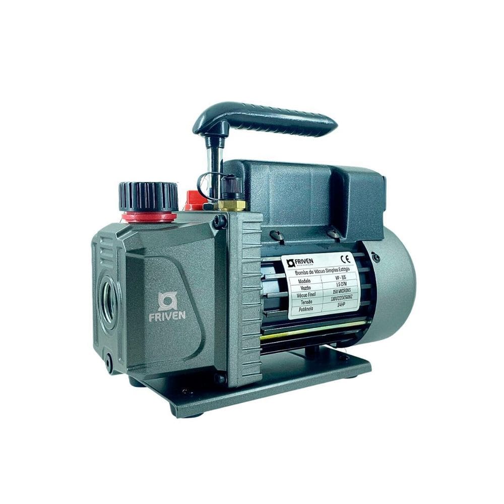 Bomba De Vacuo 1.5 Cfm Refrigeração Simples Estágio 1/4Hp
