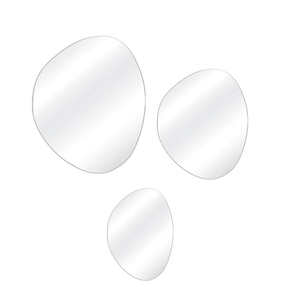 Kit 3 Espelhos Decorativos Orgânico Lapidado