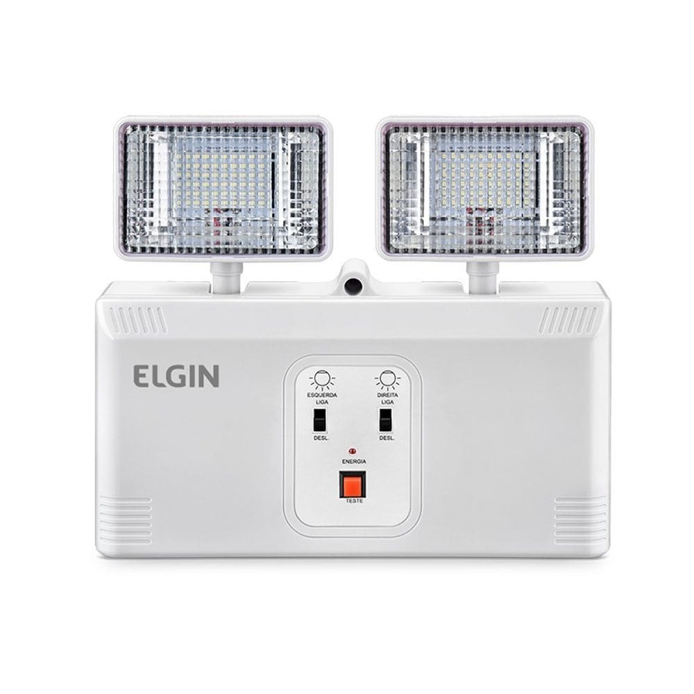 Luminária de Emergência 2 Cabeças Articuláveis 16W Bivolt