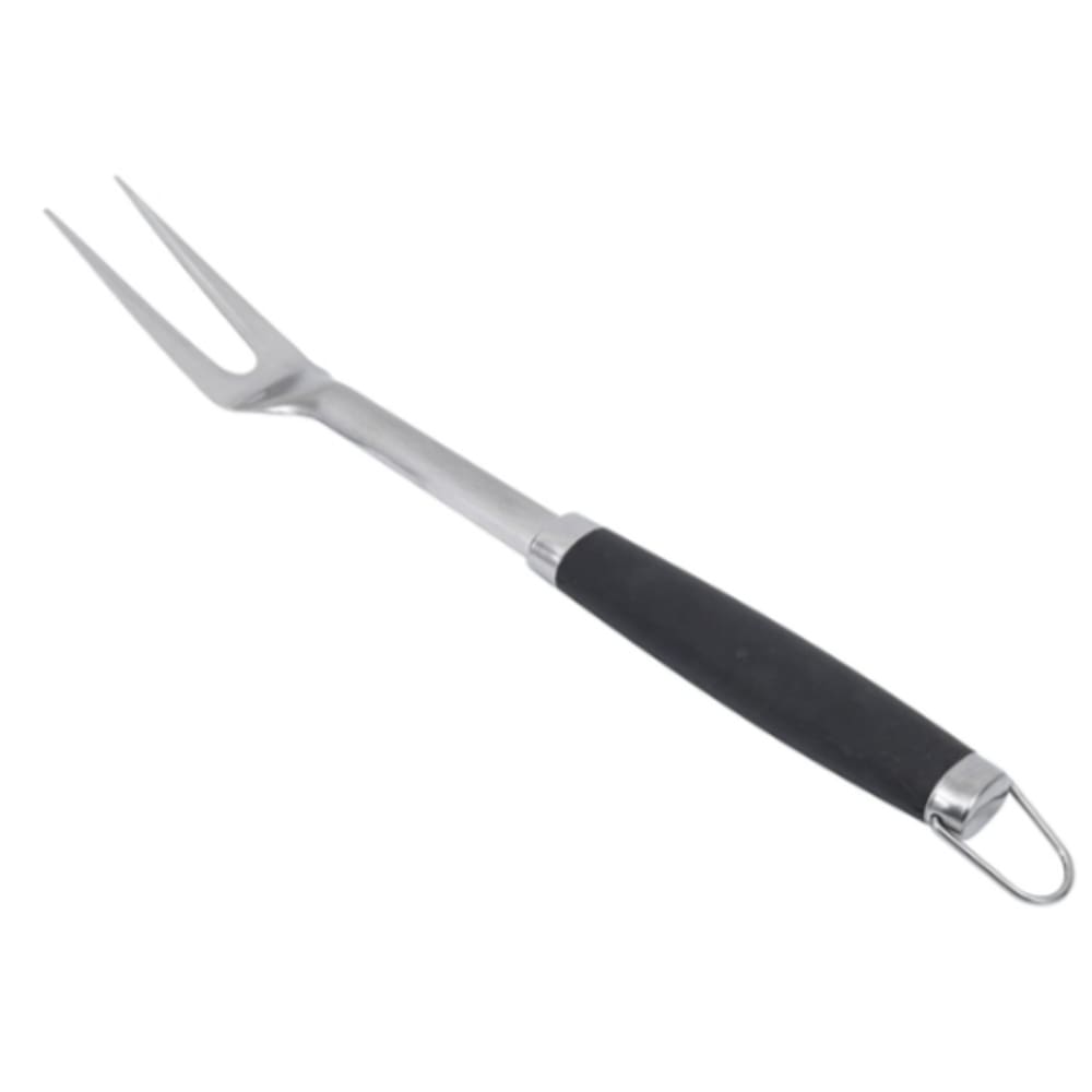 Garfo Trinchante de Churrasco Feito à Mão em Aço Inox com Tempera Integral