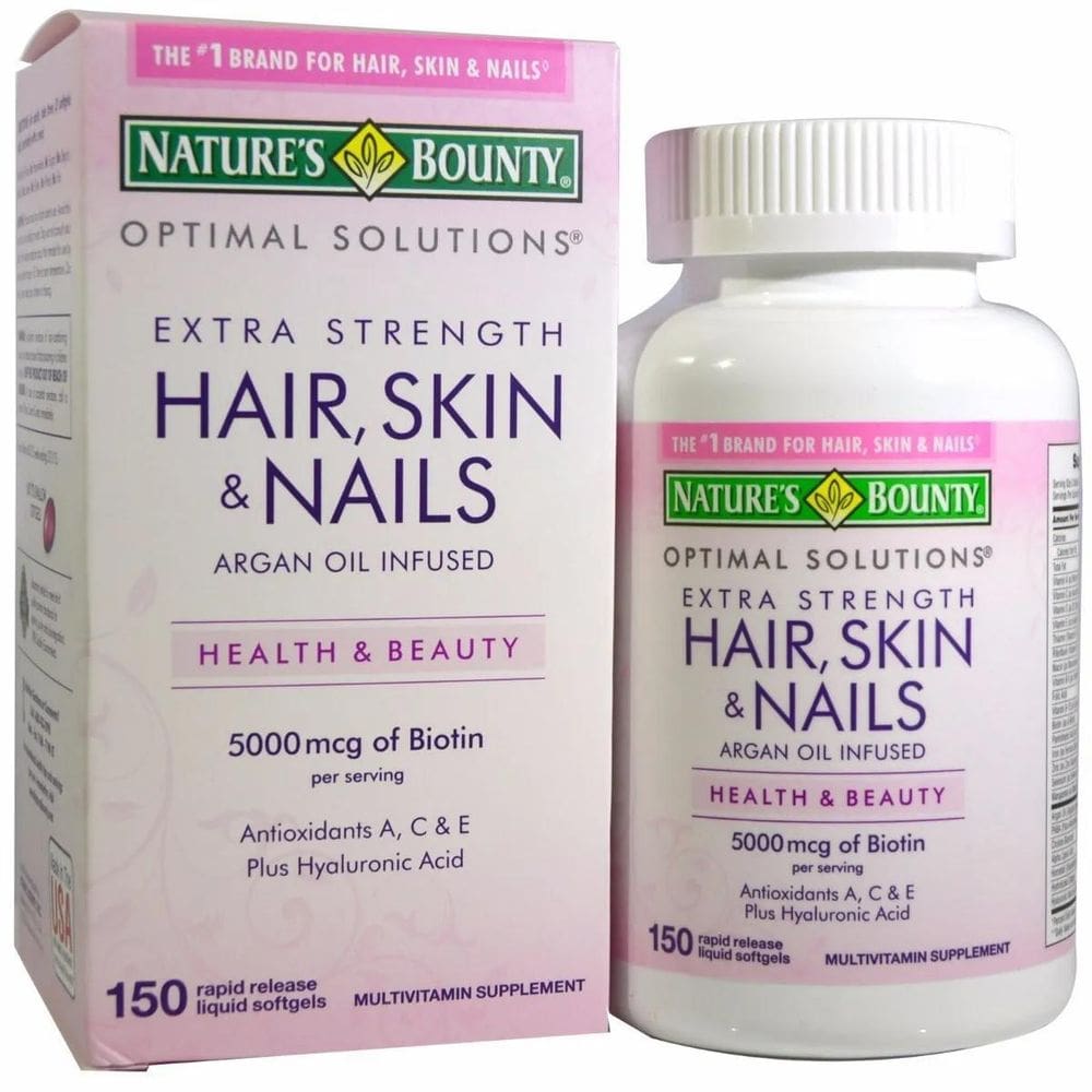 Hair Skin And Nails Nature`S Bounty 150 Cap Importado Usa