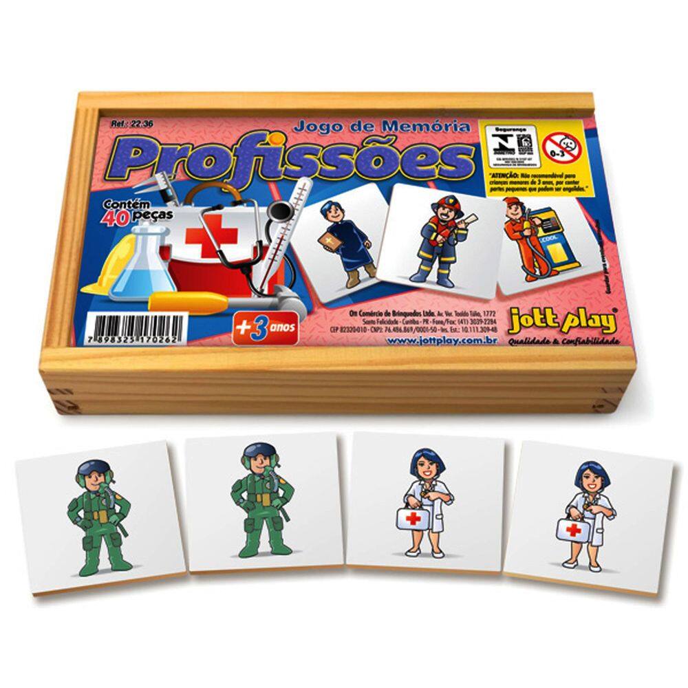 Jogo De Dominó Profissões Brinquedo Educativo