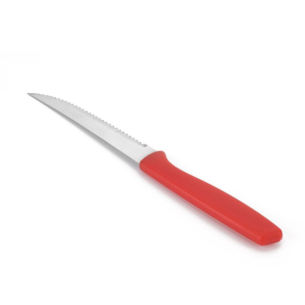 Faca Churrasco cabo Plástico Vermelho 12 u GOURMET MIX
