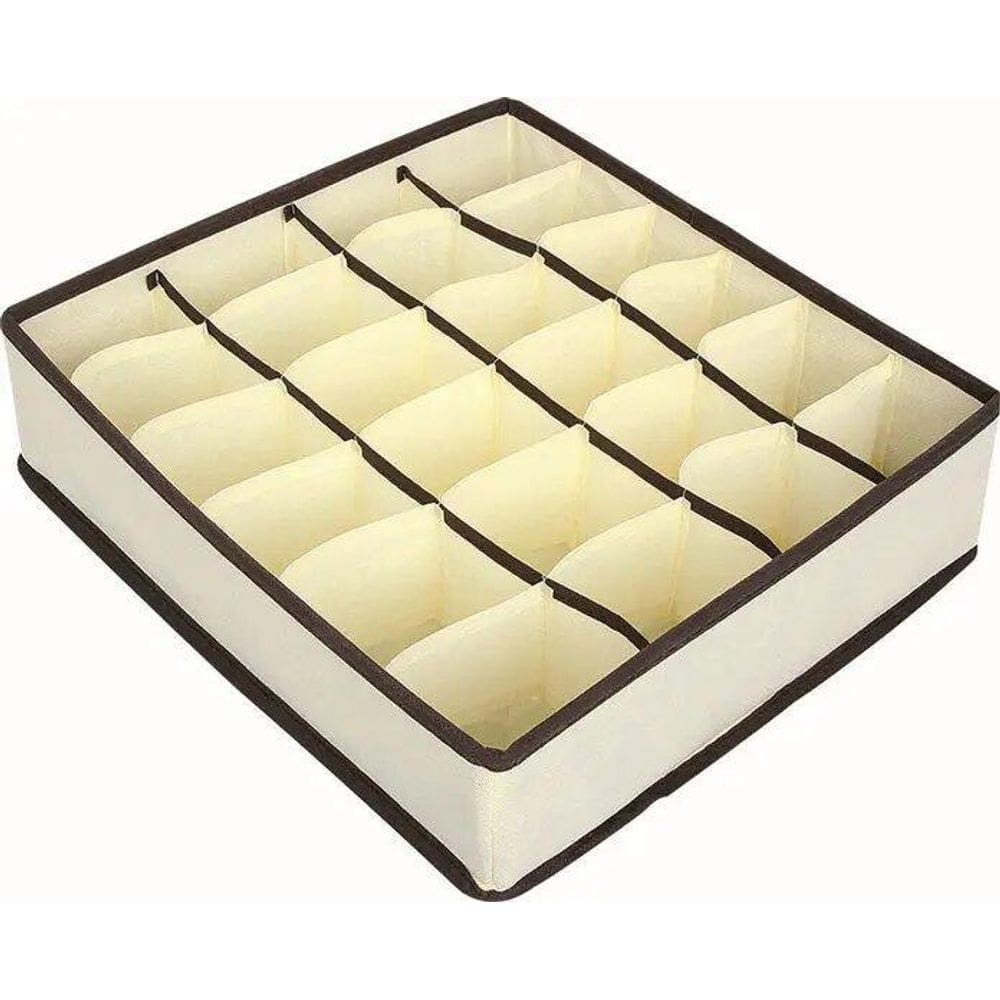 Organizador Gaveta 24 Divisórias TNT Resistente 32x32x9 cm