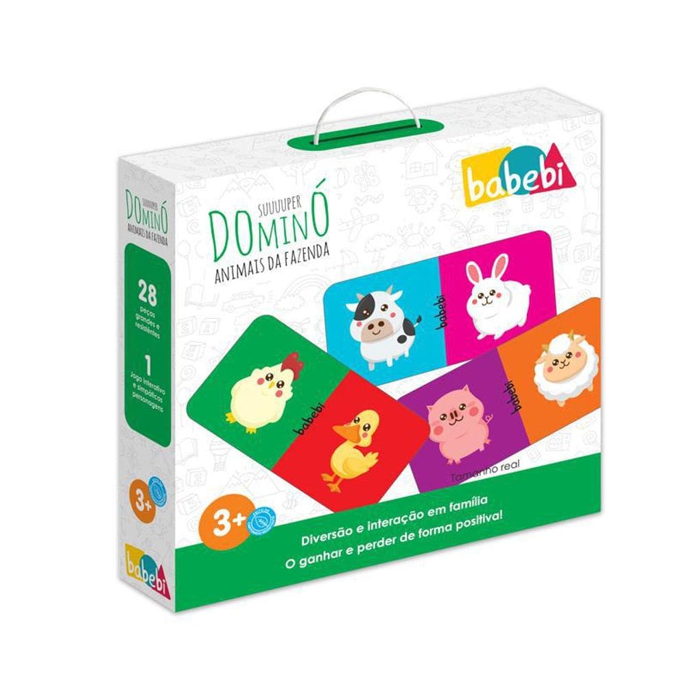 Super Dominó Animais Da Fazenda, Da Babebi - 6017