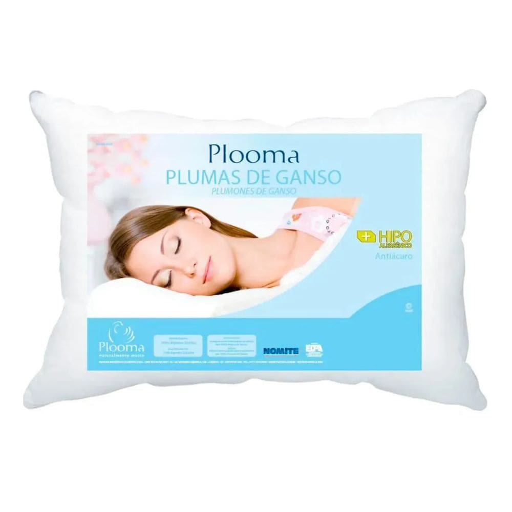 Travesseiro Plooma 100% Pluma de Ganso - 50x90