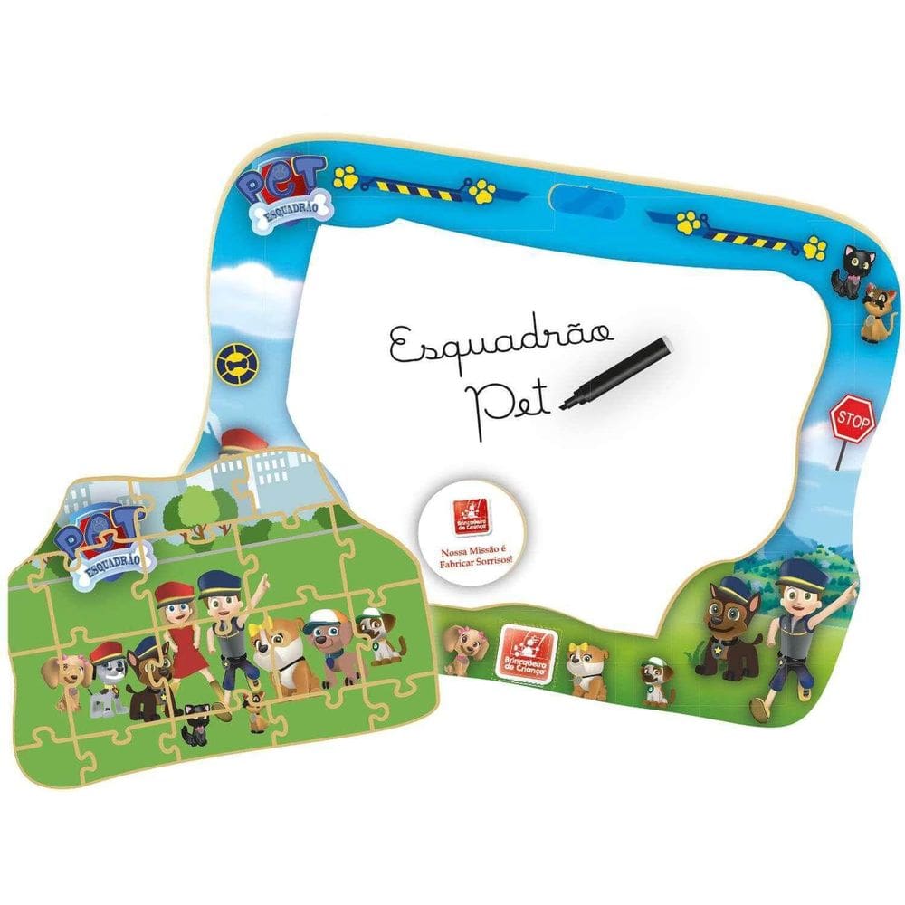 Lousa Esquadrão Pet 0589 - Brincadeira De Criança