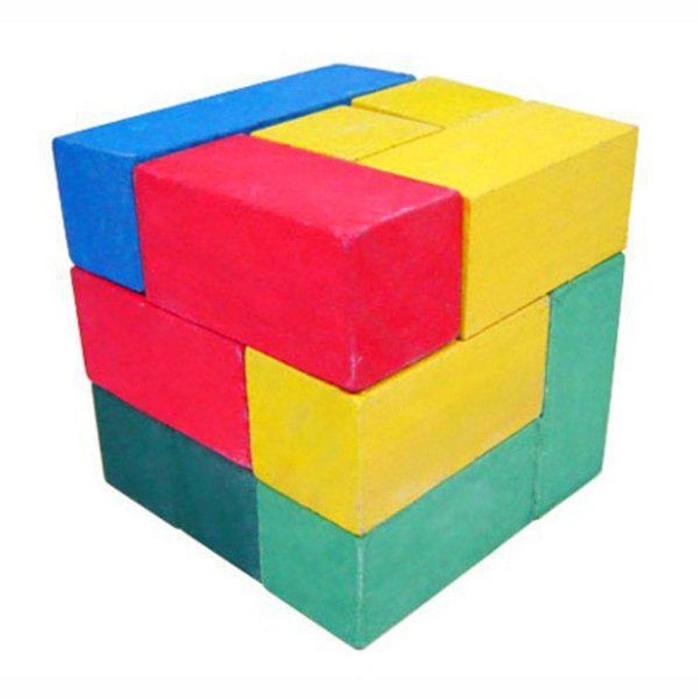 Cubo Montar Grande Ciabrink 7 Peças Madeira - Ref: 1066