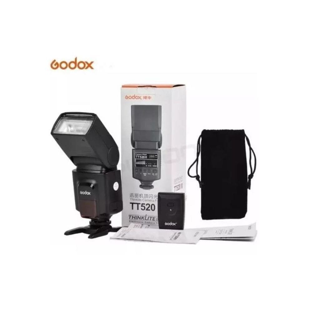 Flash Speedlite Tt520Ii Godox Com Radio Flash Embutido