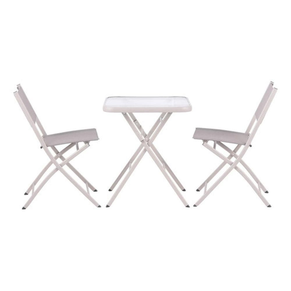 Conjunto De Varanda E Jardim Dobravel Aco Deluxe - 3 Pecas