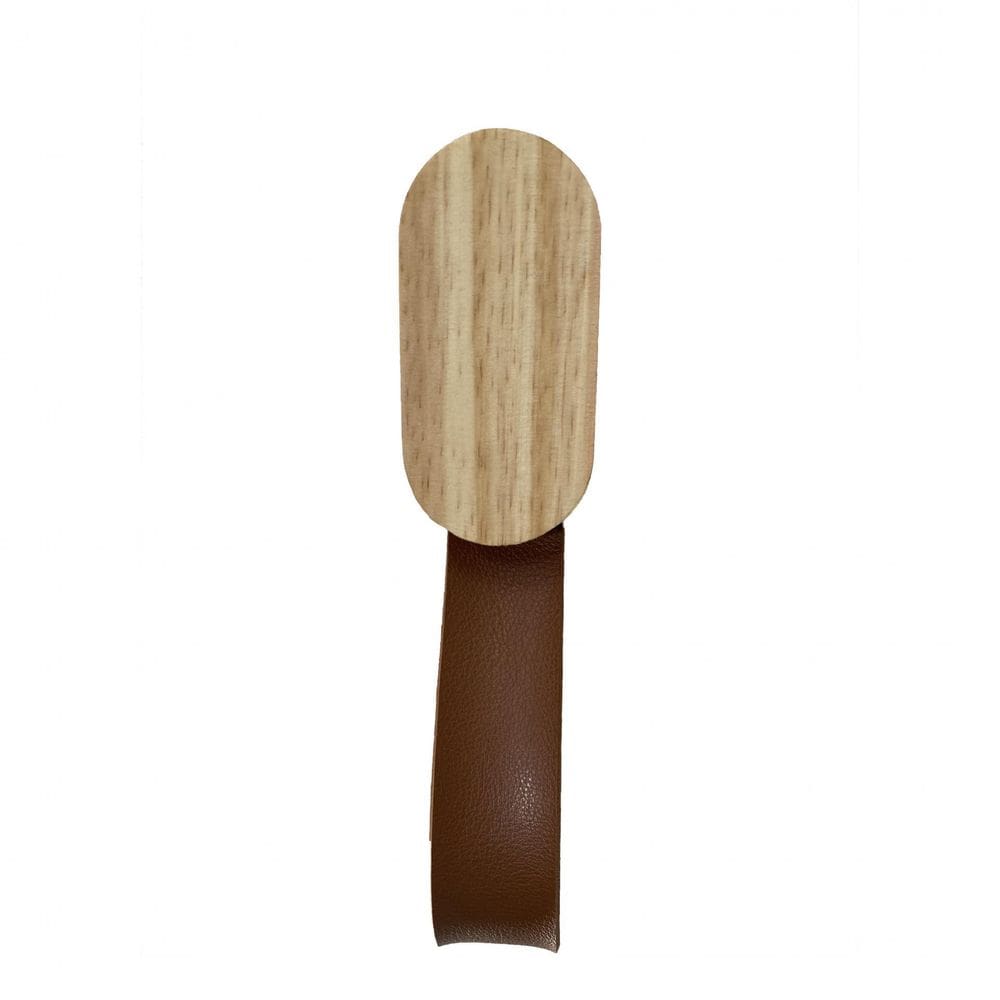 Gancho Pinus Oblongo  Com Courino Caramelo