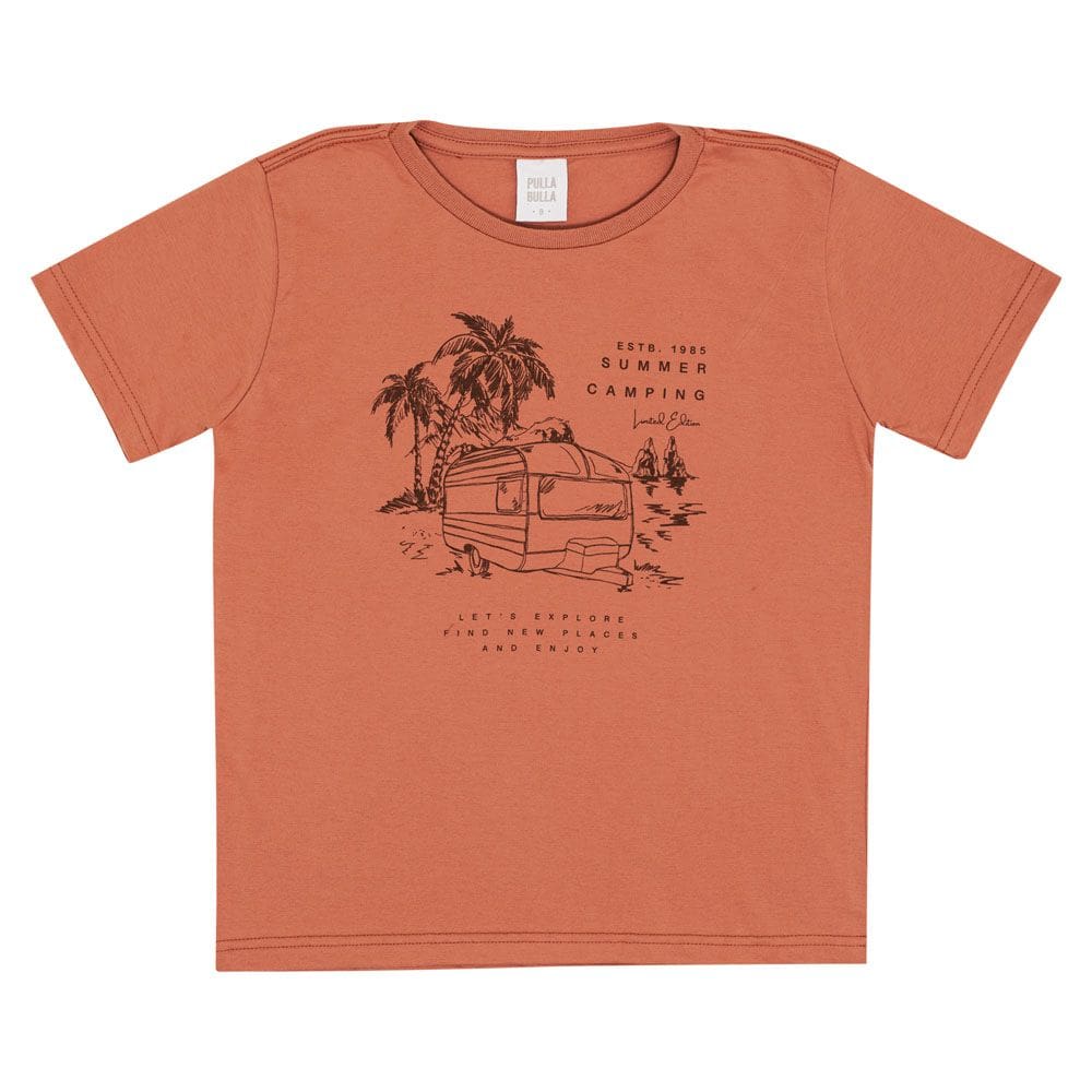 Camiseta Infantil Menino - Ferrugem - 50755-1086