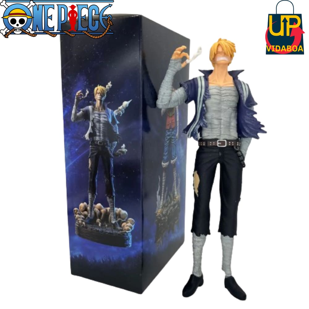 Boneco Premium One Piece Sanji 27cm Enfaixados action figure