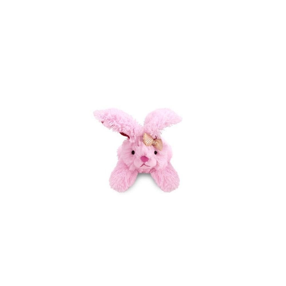 Coelho De Pelúcia Naninha Rosa 18 Cm Antialérgico