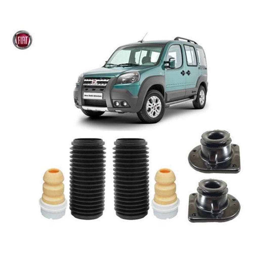 2 Kit Coxim Amortecedor Dianteiro Doblo 2013 2014 2015 2016