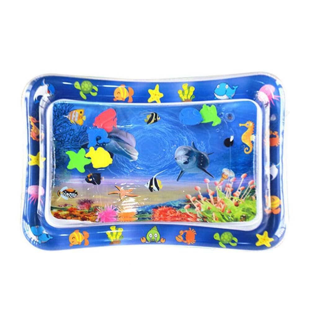 Tapete Interativo Inflavel De Agua Para Bebe 66X50X6 Azul