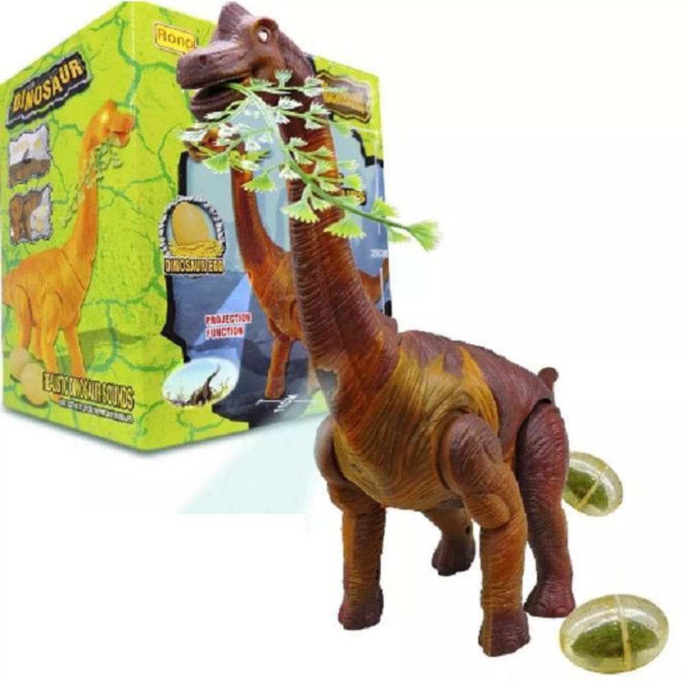 Dinossauro Divertido Com Ovos 43cm - Certificado INMETRO