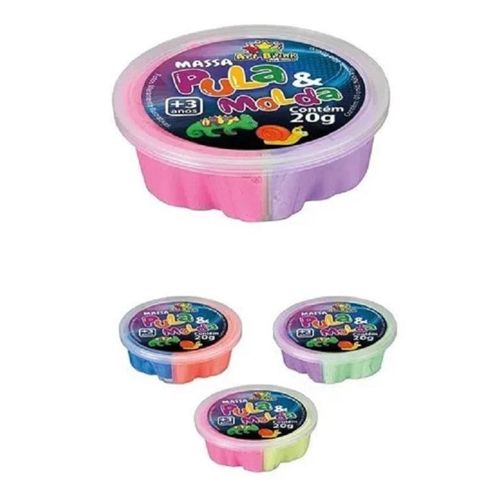Massinha De Modelar Pula E Molda Criativa 20G Brincadeira