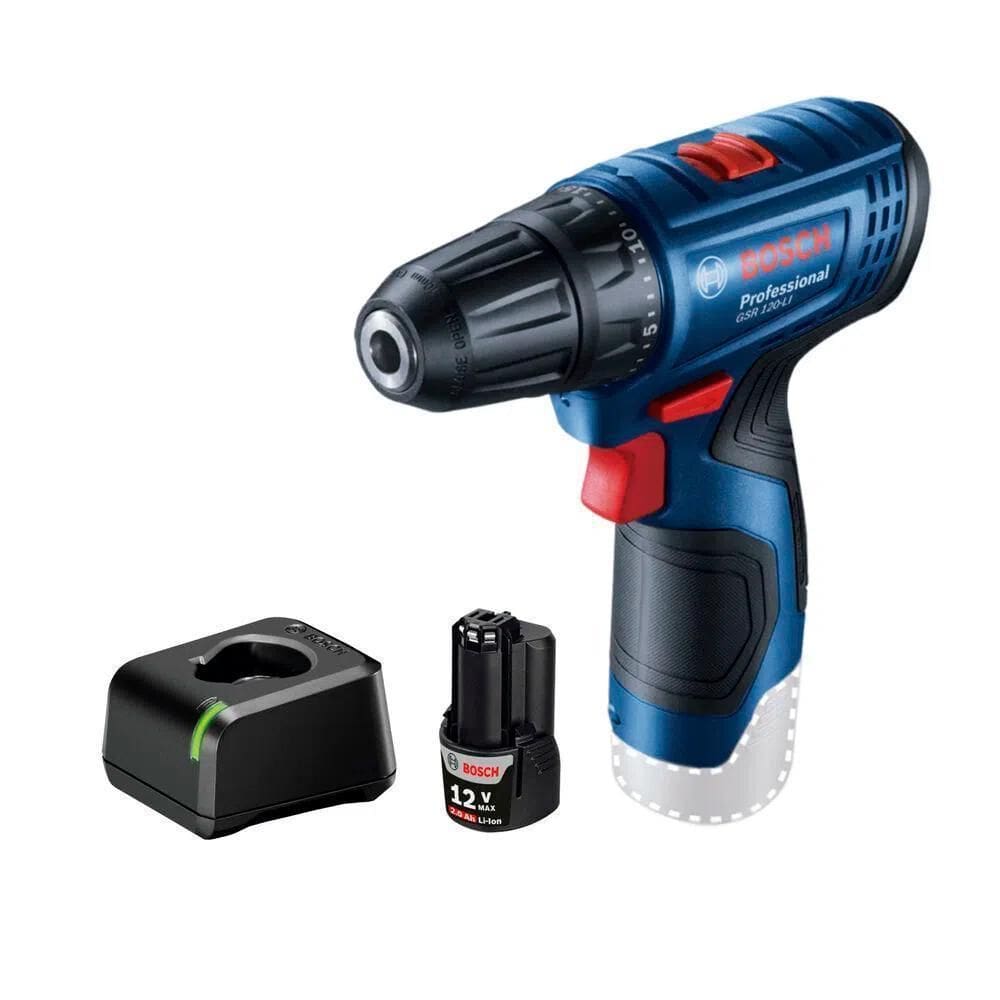 Parafusadeira 12V Gsr 120-Li 1 Bateria Bivolt Bosch