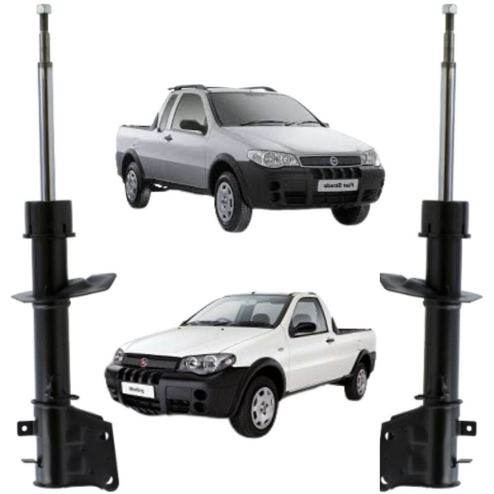 Amortecedor Dianteiro Esquerdo + Direito Fiat Strada 2002 A 2020 Kayaba
