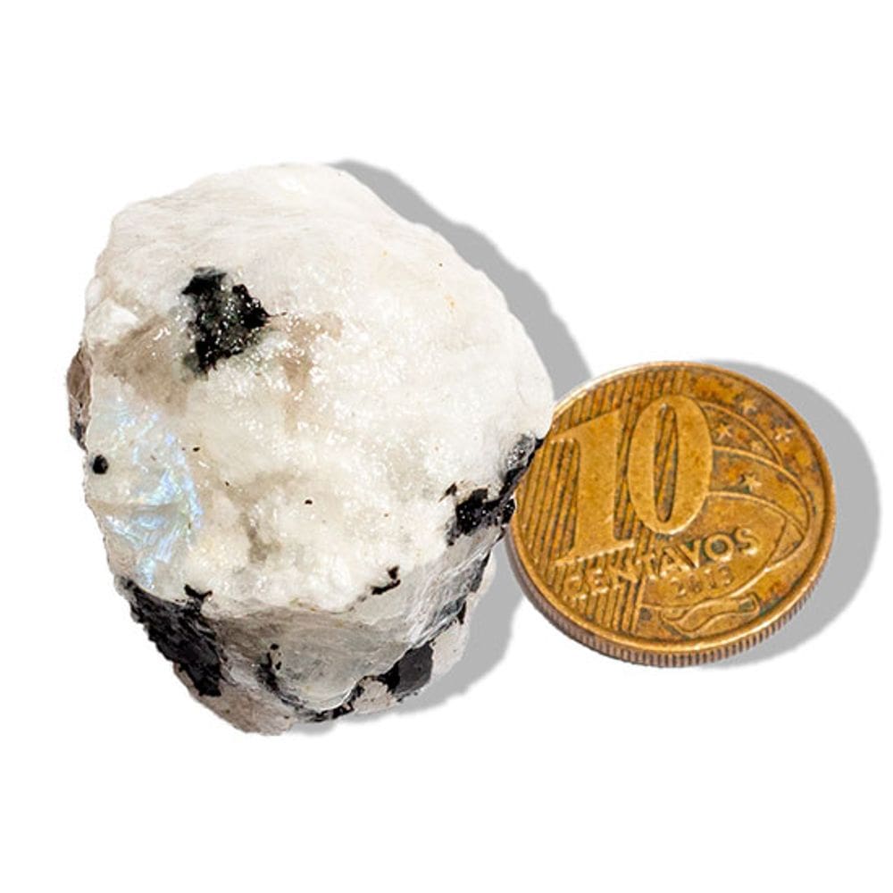 03 Pedra da Lua Verdadeira e Natural Bruto 40 a 50g Classe B