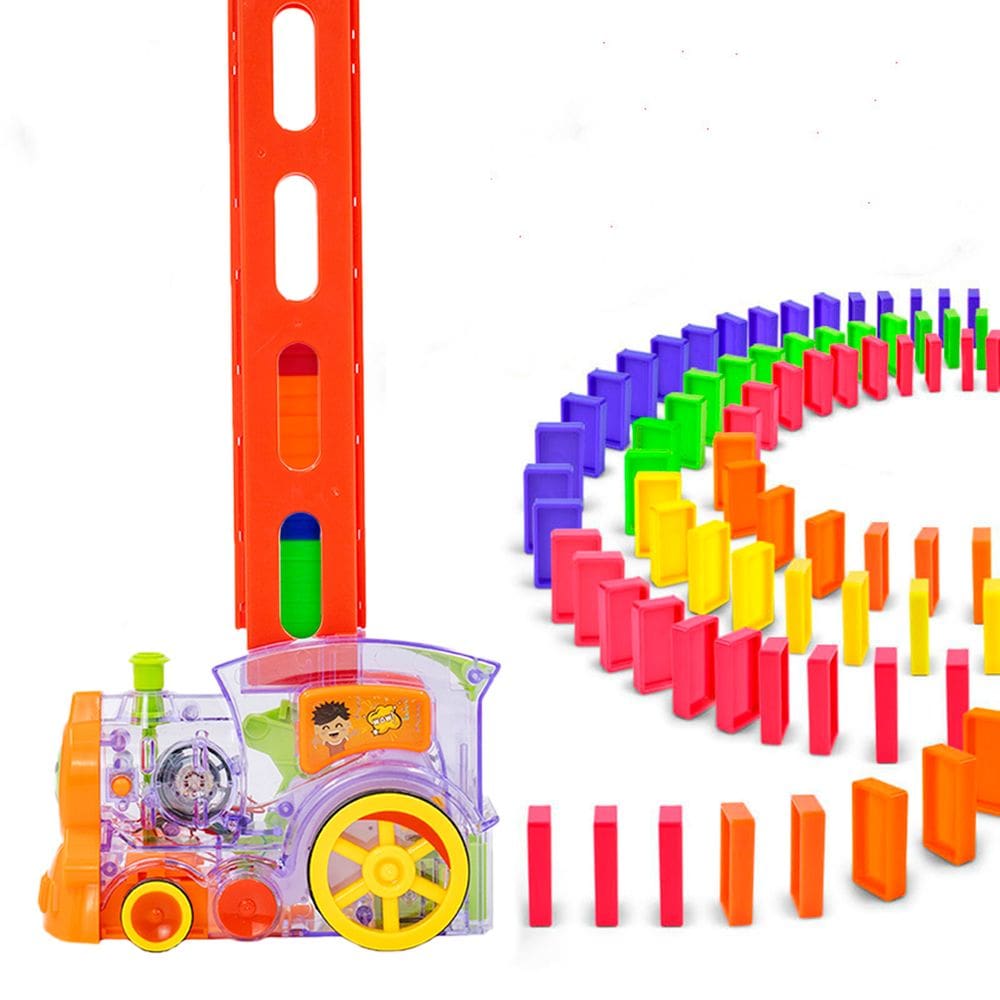Trem Empilha Domino Com Som Brinquedo A Pilha