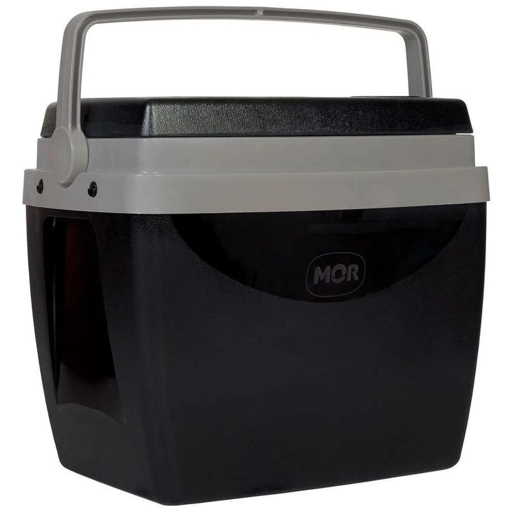 Caixa Termica Preta Cinza Cooler 6L C/Alça 8 Latinhas Mor