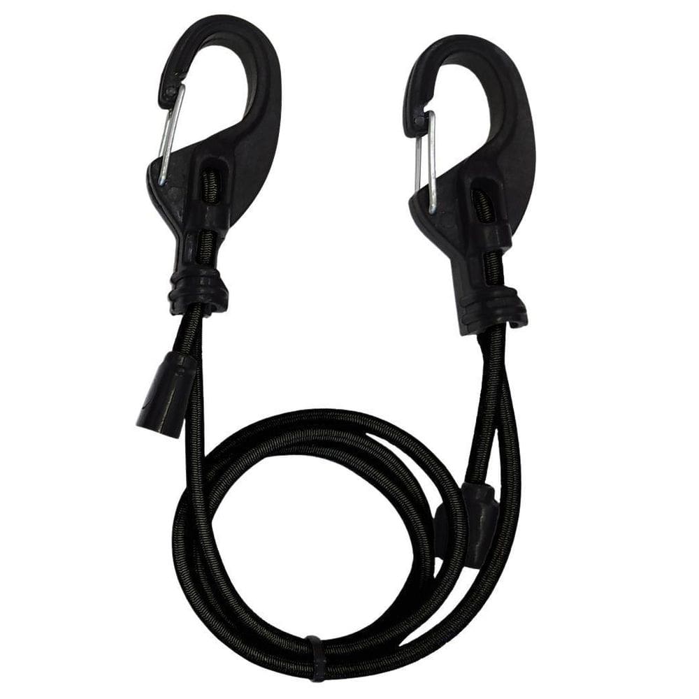 Elástico Regulável Com Mosquetão X2 Preto 1M