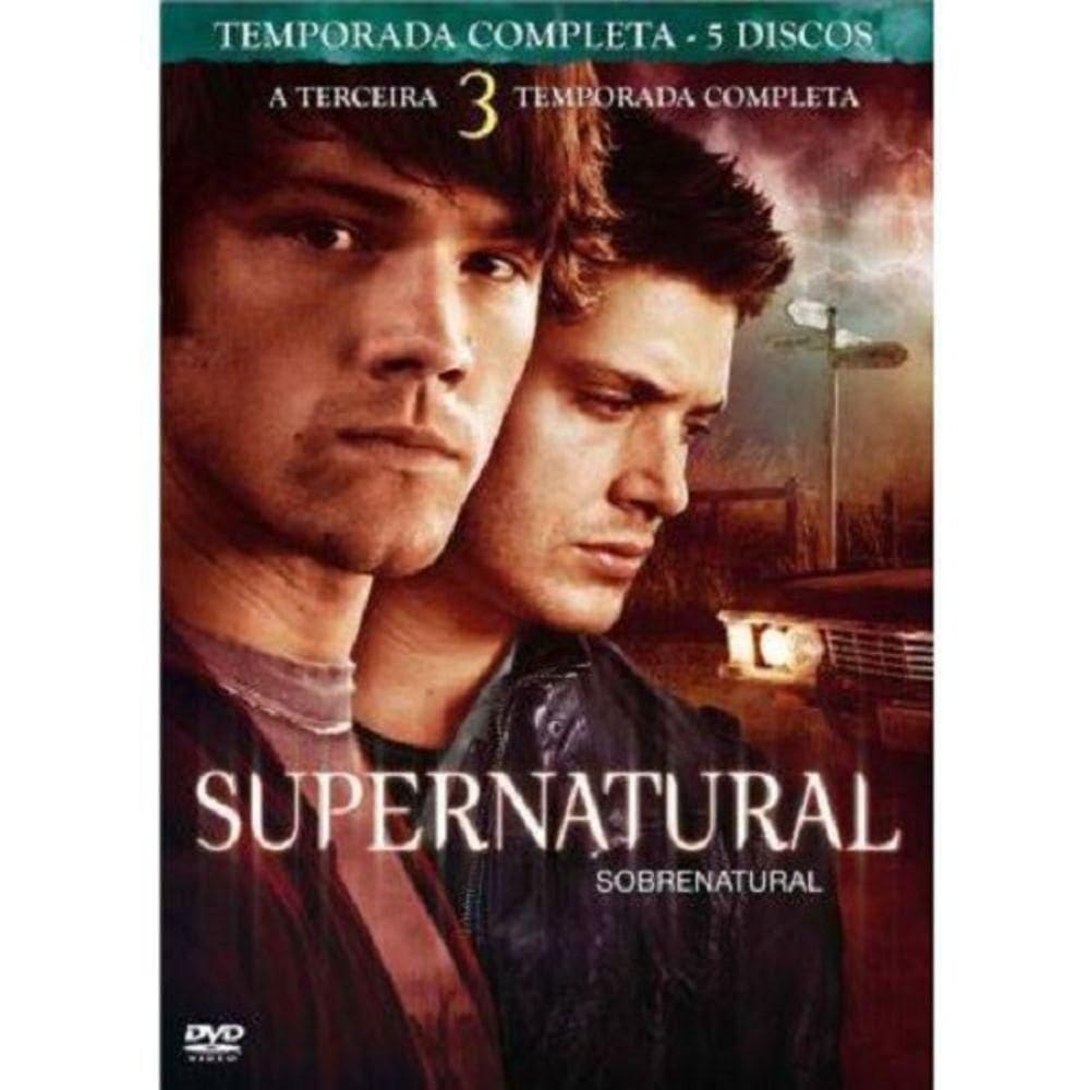 Box Dvd Coleção Supernatural: 3ª Temporada  5 Dvds