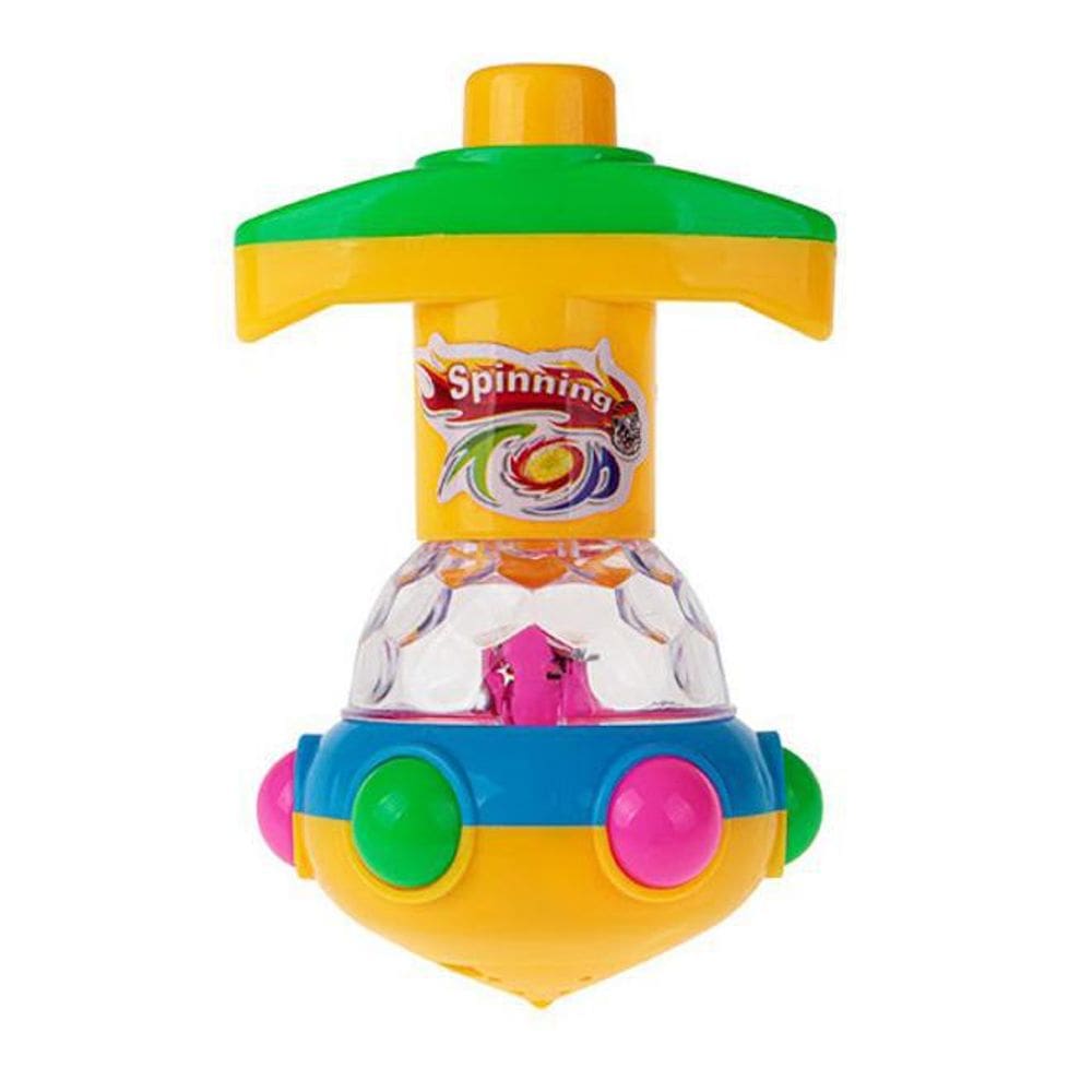 Pião Maluco Brinquedo Luzes De Led Lançador - Art Brink